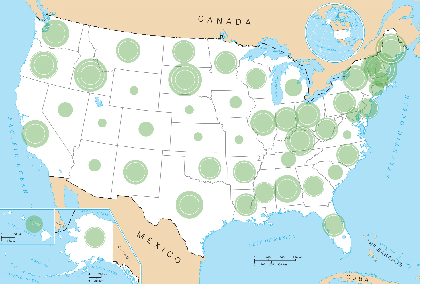  Source of original map: http://commons.wikimedia.org/wiki/File:US_state_outline_map.png 