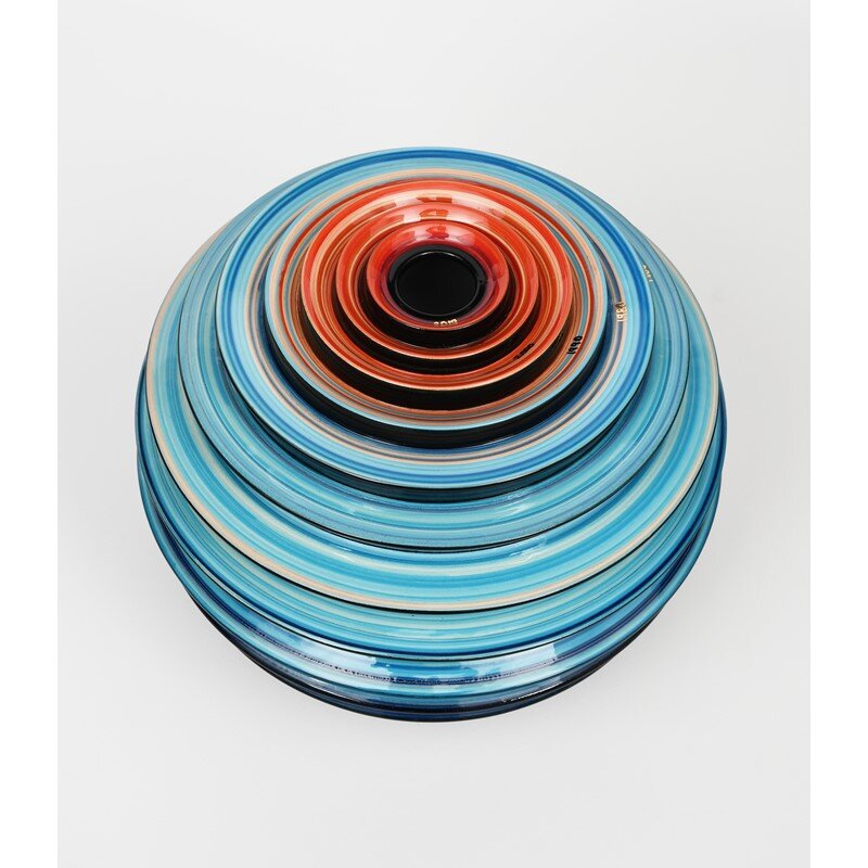  Vase inspired by warming stripes 